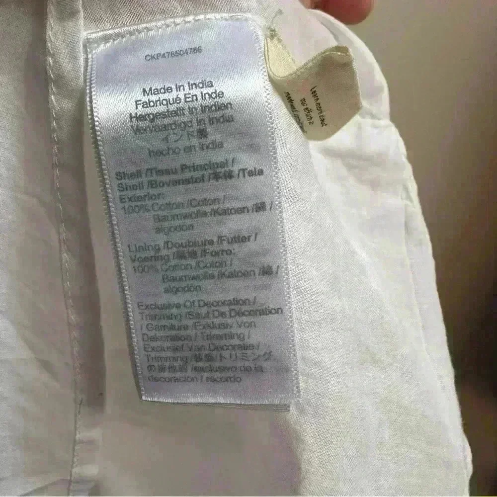 SOLD Madewell Annamarie Embroidered Mini Dress | White & Beige | Women’s Size 0 - Picture 16 of 16